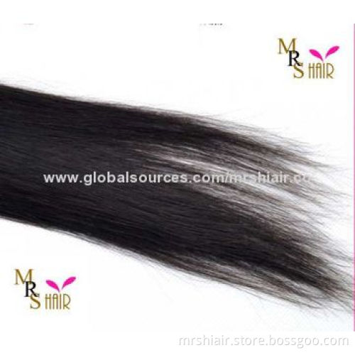 20-inch Natural Color Straight Brazilian Virgin Hair Extensions